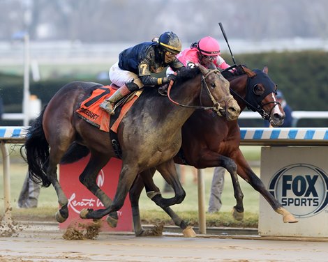 Dornoch wins the 2023 Remsen Stakes at Aqueduct