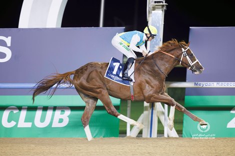 Kabirkhan wins the 2024 Al Maktoum Challenge at Meydan Racecourse