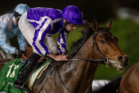 Tower of London Ryan Moore win the G3 Longines Red Sea Turf Handicap, King Abdulaziz Racecourse, Mathea Kelley-Jockey Club of Saudi Arabia, Feb. 24, 2024