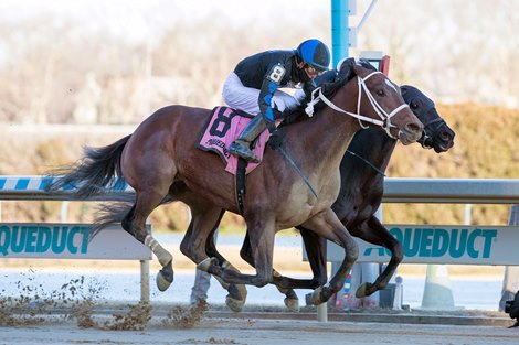 Uncle Heavy wins the 2024 Withers Stakes at Aqueduct