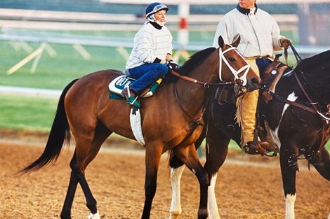 Joanne McNamara aboard champion Serena&#39;s Song