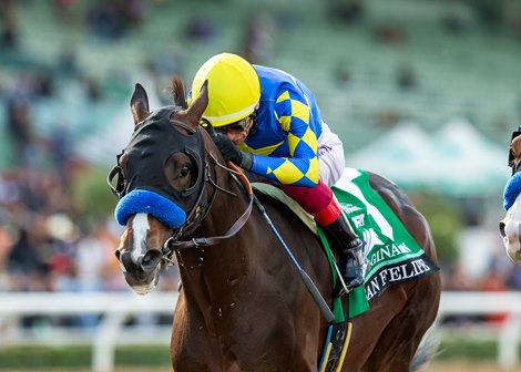 Imagination wins the San Felipe Stakes on Sunday, March 3, 2024 at Santa Anita Park
