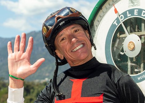 Nothing Like You, with jockey Lanfranco Dettori aboard, upsets her heavily-favored stablemate Kinza to win the G2 $300,000 Santa Anita Oaks Saturday, April 6, 2024 at Santa Anita Park, Arcadia, CA.  The 3-year-old daughter of Malibu Moon is owned by Hunt, Giglio and Rogitz and trained by Bob Baffert and also gave her superstar jockey his fifth consecutive win out of the first six races of the day.<br><br />
Benoit Photo