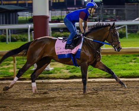 Our Pretty Woman Morning training at Churchill Downs on April 28, 2024. .