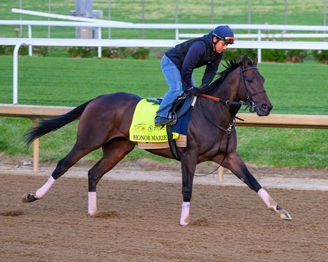 Honor Marie. Morning training at Churchill Downs on April 23, 2024. .