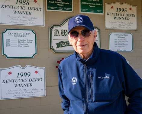 D. Wayne Lukas<br>
Morning training at Churchill Downs on April 27, 2024. .