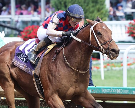 Gun Pilot wins the Churchill Downs Stakes at Churchill Downs on May 4, 2024