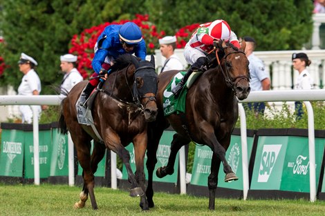 Program Trading and Flavian Prat win the Old Forester Bourbon Turf Classic S. (Grade I) Churchill Downs, Louisville, KY, May 4, 2024, Mathea Kelley