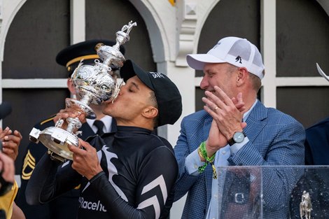 Seize the Gray ridden by Jaime A. Torres wins the Preakness (G1) at Pimlico in Baltimore, MD on May 18, 2024.