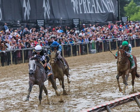 Seize the Grey with Jaime Torres wins the Preakness (G1) at Pimlico in Baltimore, MD., on May 18, 2024