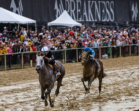 Seize the Grey with Jaime Torres wins the Preakness (G1) at Pimlico in Baltimore, MD., on May 18, 2024