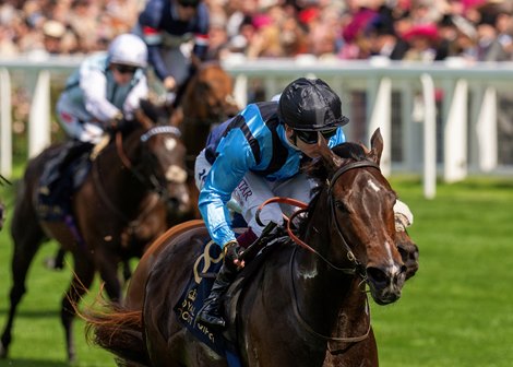 Asfoora and Oisin Murphy win the G1 King Charles III Stakes Royal Ascot, Ascot, UK, June 18th, 2024, Mathea Kelley