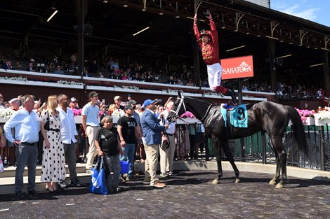 Military Officer, AOC, Saratoga Race Course, June 7, 2024, Frankie Dettori