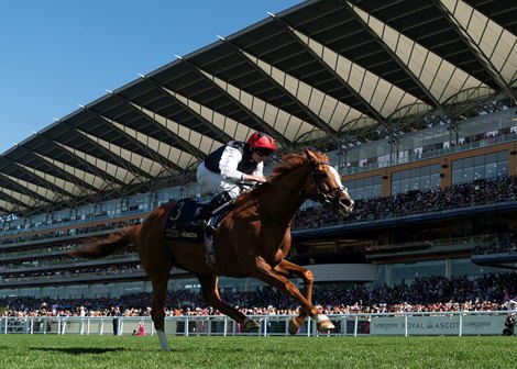 Kyprios and Ryan Moore win the G1 Gold Cup, Royal Ascot, Ascot, UK, June 20th, 2024, Mathea Kelley