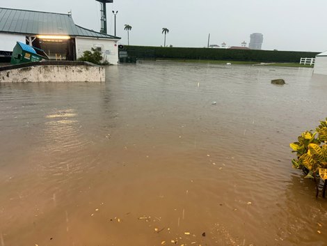 Flooding at Gulfstream Park, June 2024