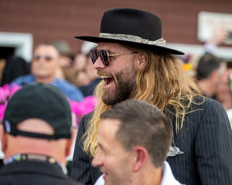 Dornoch co-owner Jayson Werth along with Luis Saez won the Belmont Stakes (G1) at Saratoga during the Belmont Stakes Festival in Saratoga Springs, NY, on June 8, 2024.