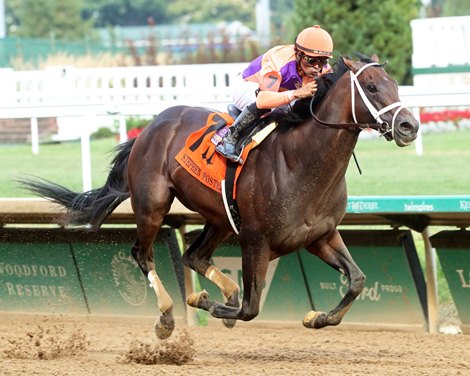 Kingsbarns wins the Stephen Foster Stakes on Saturday, June 29, 2024 at Churchill Downs
