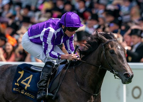 Bedtime Story and Ryan Moore win The Chesham Stakes, Royal Ascot, Ascot, UK, June 22nd, 2024, Mathea Kelley