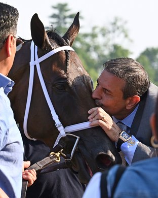 Fierceness wins the 2024 Jim Dandy Stakes at Saratoga Race Course