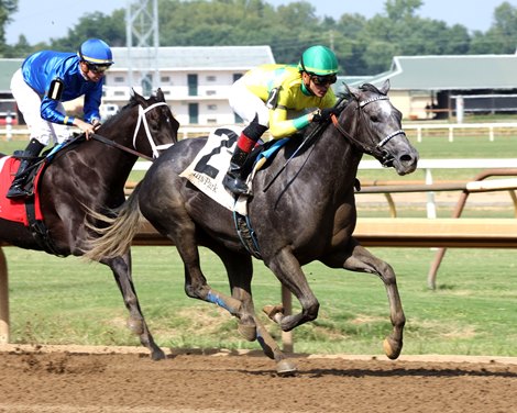 Fibber wins the 2024 Audubon Oaks at Ellis Park