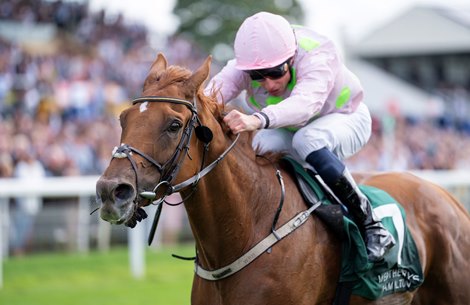 Vauban (William Buick) wins the Lonsdale Cup<br>
York 23.8.24 Pic: Edward Whitaker