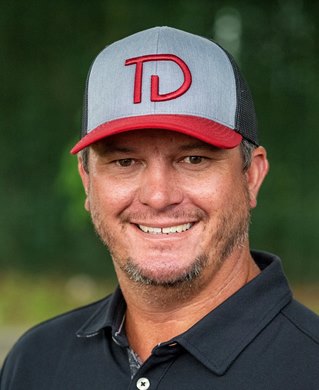 Travis Durr of Legion Bloodstock at the Oklahoma training center Sunday Aug 4, 2024 in Saratoga Springs, N.Y.  Photo Special to the Times Union by Skip Dickstein