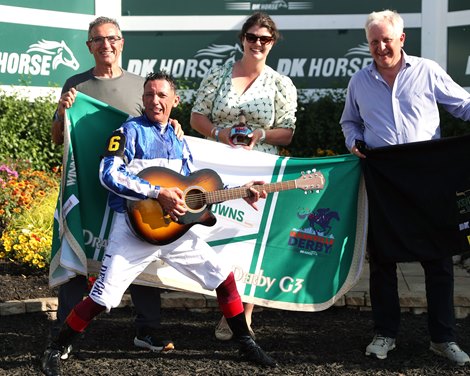 Bellum Justum wins the 2024 Nashville Derby Invitational at Kentucky Downs