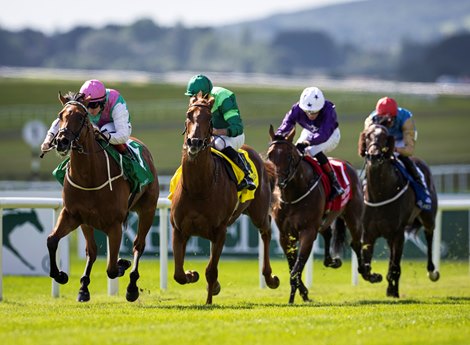 Babouche (Colin Keane) winning the Gr.1 Phoenix Stakes.<br>
The Curragh.<br>
Photo: Patrick McCann/Racing Post<br>
10.08.2024