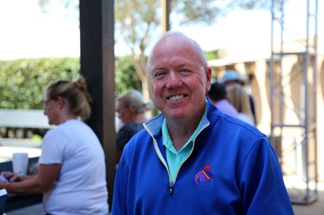 John Moroney buys Hip 96, (c.. Stay Thirsty-My Fiona) for $250,000 from the Lovacres Consignment at the Fasig-Tipton 2024 Fall Yearlings Sale, Ponona, CA 9.24.2024