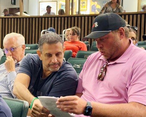 Mike Repole, Jacob West, 2024 Keeneland September Sale