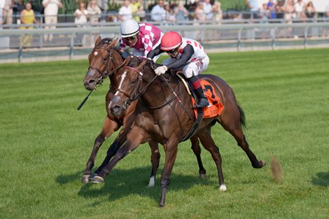 And One More Time wins the 2024 Natalma Stakes at Woodbine