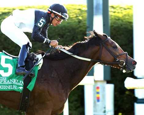 Future Is Now wins the 2024 Franklin Stakes at Keeneland