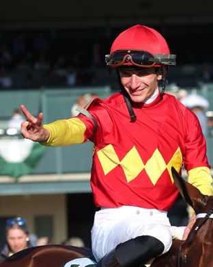 Chop Chop wins the 2024 Rood & Riddle Dowager Stakes at Keeneland