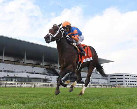 Mentee wins the 2024 Futurity Stakes at Aqueduct Racetrack