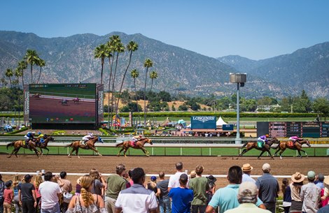 Scene at Santa Anita Park Scene at Santa Anita Park