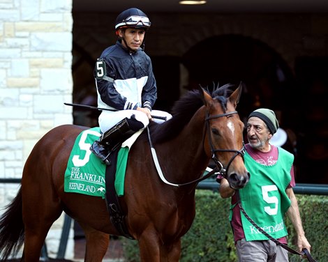 Future Is Now wins the 2024 Franklin Stakes at Keeneland