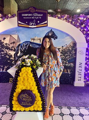 Courtney Reid at Del Mar<br>
Senior Director, Racing & Industry Relations at Breeders' Cup