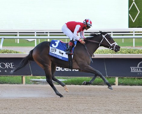 Win N Your In wins the 2024 FTBOA Florida Sire Susan's Girl Stakes at Gulfstream Park