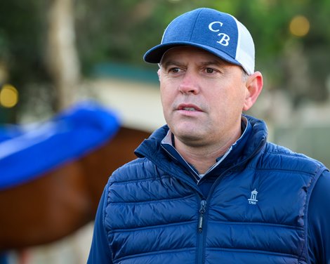 Chad Brown<br>
Breeders’ Cup contenders training at Del Mar in Del Mar, California, on Oct. 30, 2024.