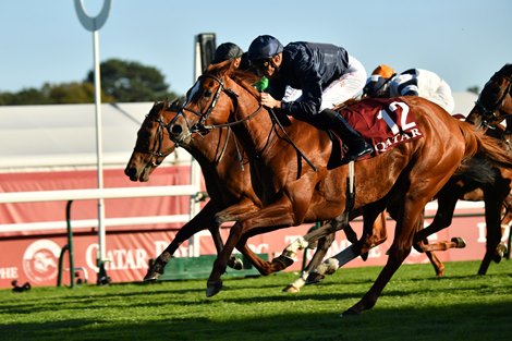 Grateful (C.Soumillon,12) wins the Prix de Royallieu Longchamp