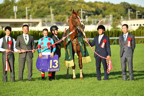 Urban Chic and jockey Christophe Lemaire win the Kikuka Sho (Japanese St. Leger-G1) Oct. 20 at Kyoto Racecourse.