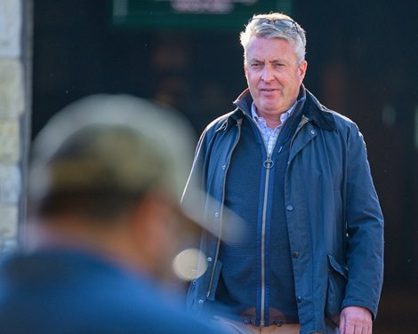 Tony Lacy walking the sales grounds<br>
Keeneland Breeding Stock Sale at Keeneland in Lexington, Ky., on Nov. 8, 2024.