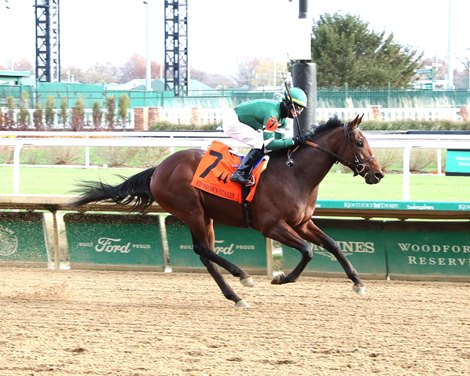 KEEP IT EASY wins the 2024 Ed Brown Stakes at Churchill Downs