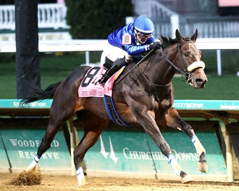 FIRST RESORT wins the 2024 Kentucky Jockey Club Stakes