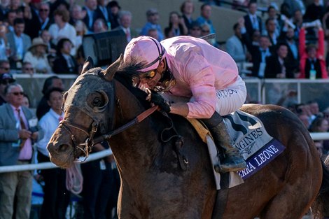 Sierra Leone and Flavien Prat win the Breeders’ Cup Classic (G1) at Del Mar Thoroughbred Club in Del Mar, CA on November 2, 2024.