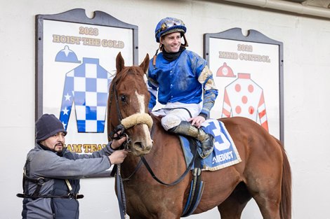 Poster wins the 2024 Remsen Stakes at Aqueduct Racetrack