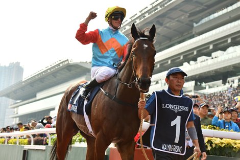 Ka Ying Rising wins the 2024 Hong Kong Sprint with Zac Purton in the saddle