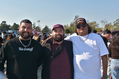 Santa Anita Park staging and donation, 2025 fires<br>
From left: Jerry Martinez, Juan Diaz, Jimmy Medina