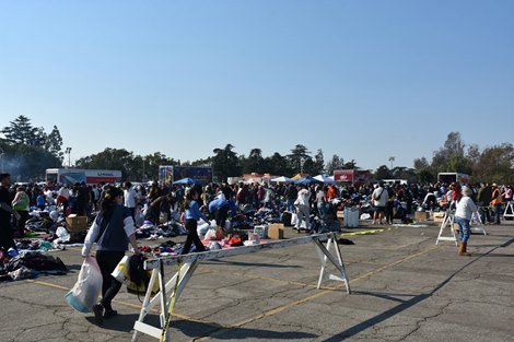 Santa Anita Park staging and donation, 2025 fires