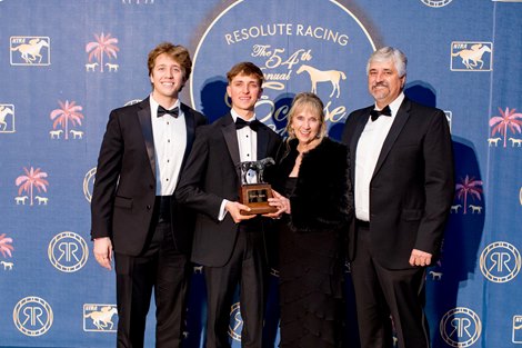 Erik Asmussen (second from left), Champion Apprentice Jockey, 2025 Eclipse Awards